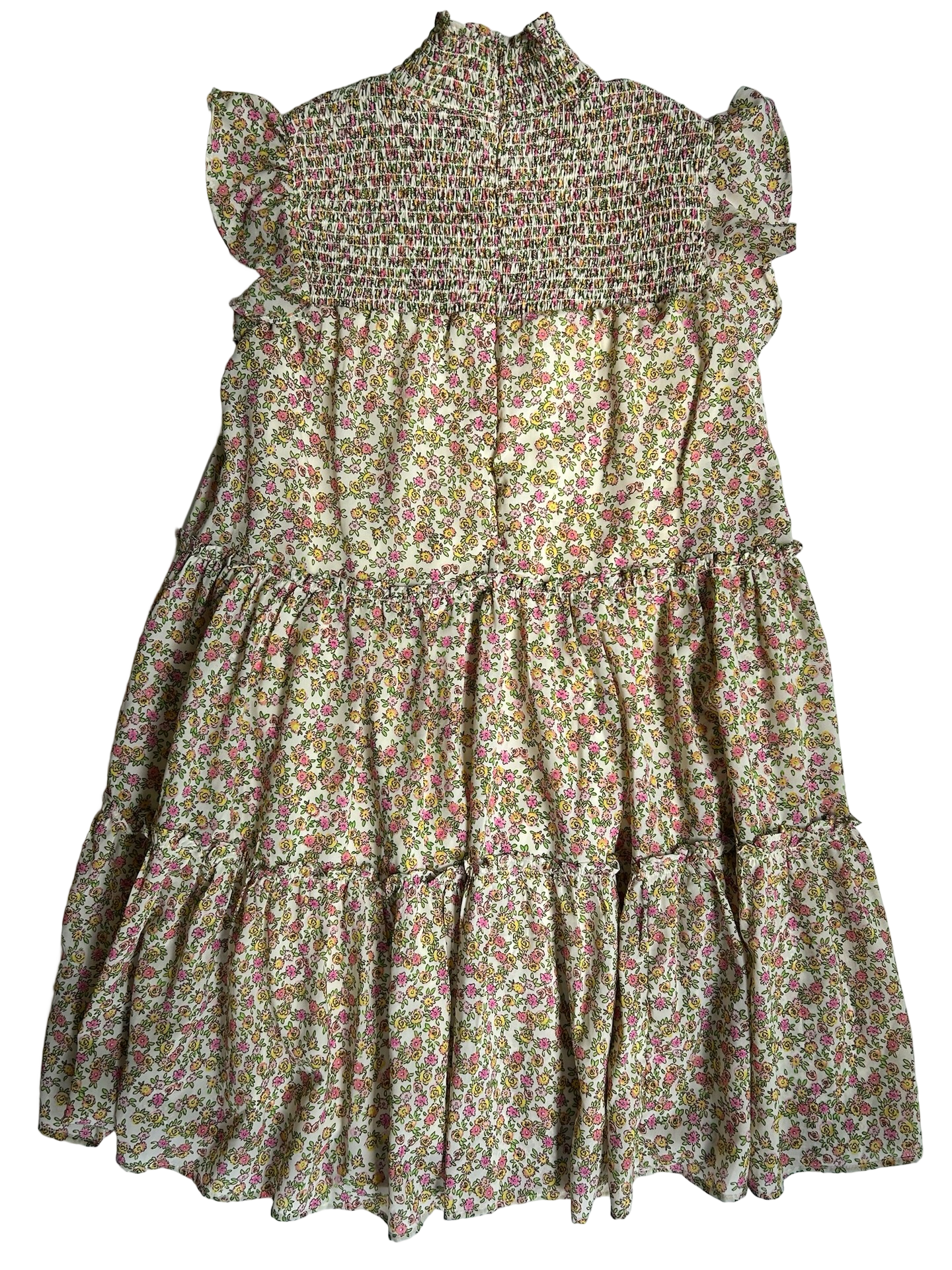 Women’s Small Size 4 Maison Tara Dress Smocked Floral Boho