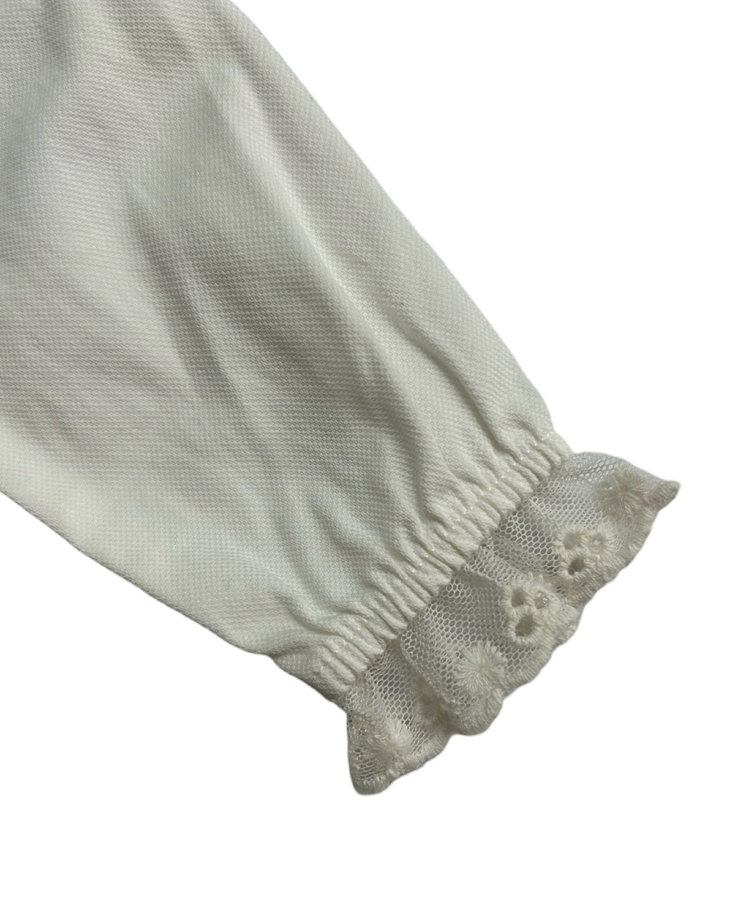 0-3M Baby Girl White / Cream Lace Dress with Headband
