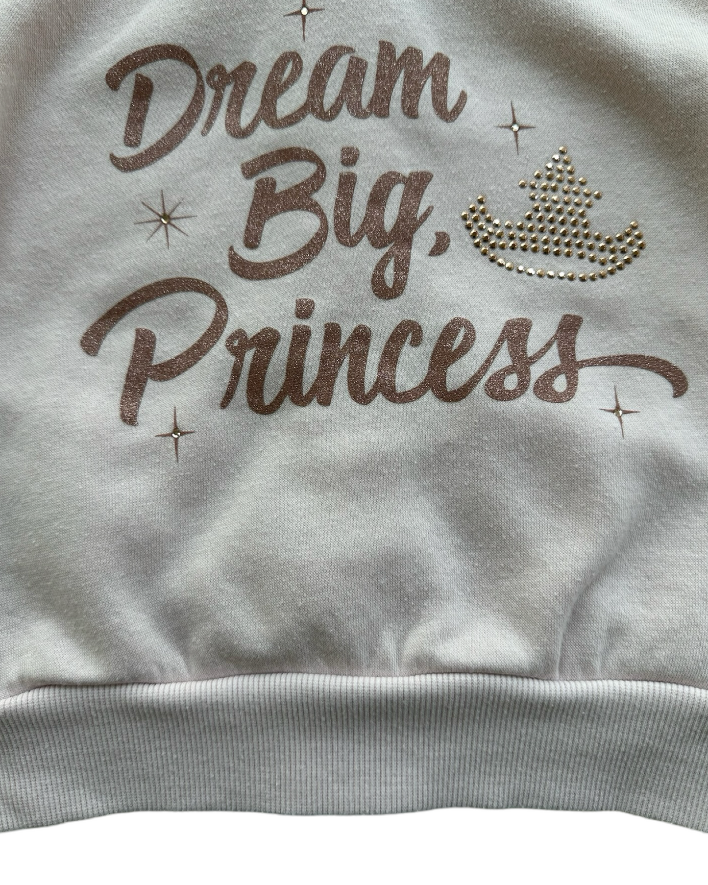 XXS 4T Toddler Girl DISNEY Parks Pink Dream Big Princess Zip Up Hoodie Sweatshirt
