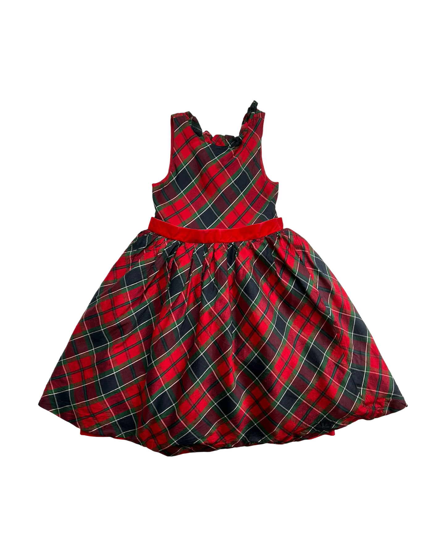 6T Toddler Girls Janie & Jack Holiday Plaid  Christmas Dress