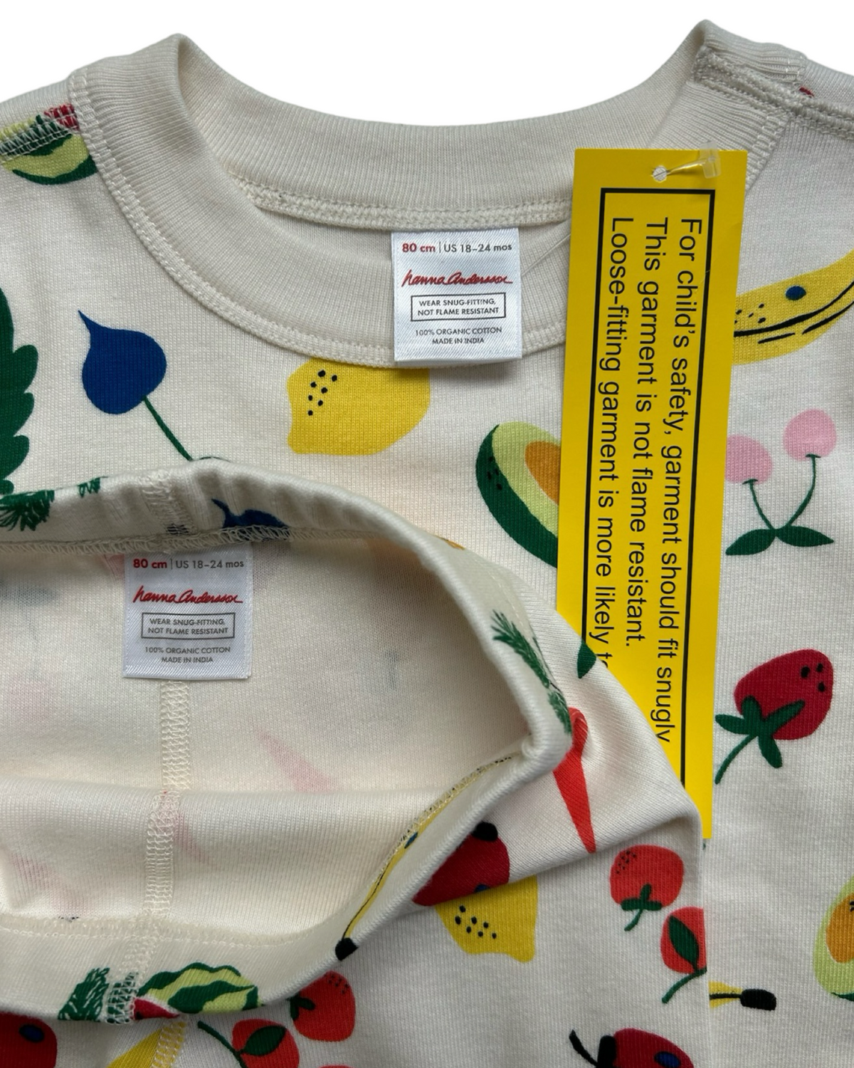 18-24M Baby Girl Hanna Andersson Long Sleeve Fruit & Veggie PJs