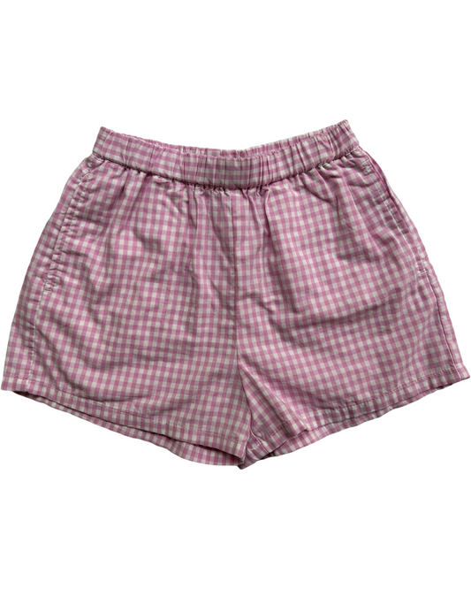 2T Toddler Girls Baby Gap Pink Gingham Short.