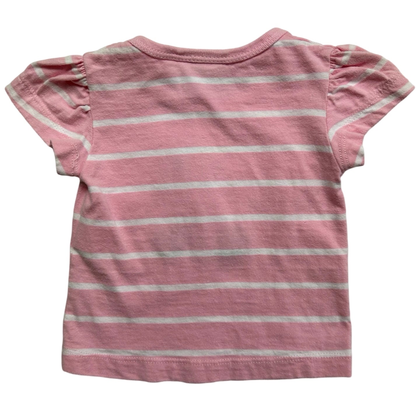 9M Baby Girls Shower Me With Love Striped Seahorse T-Shirt.