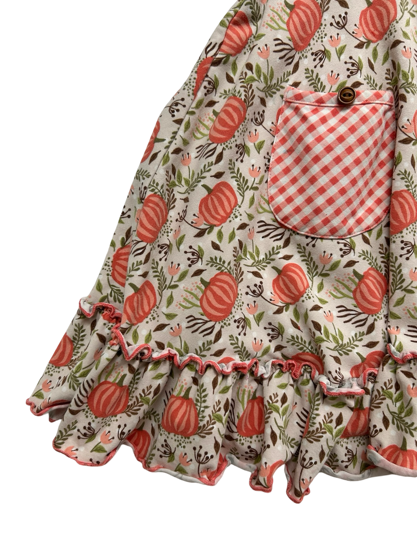 5T Toddler Girl / 6x Girls Shrimp & Grits Serendipity Pink Pumpkin Twirl Dress With Matching Doll Dress