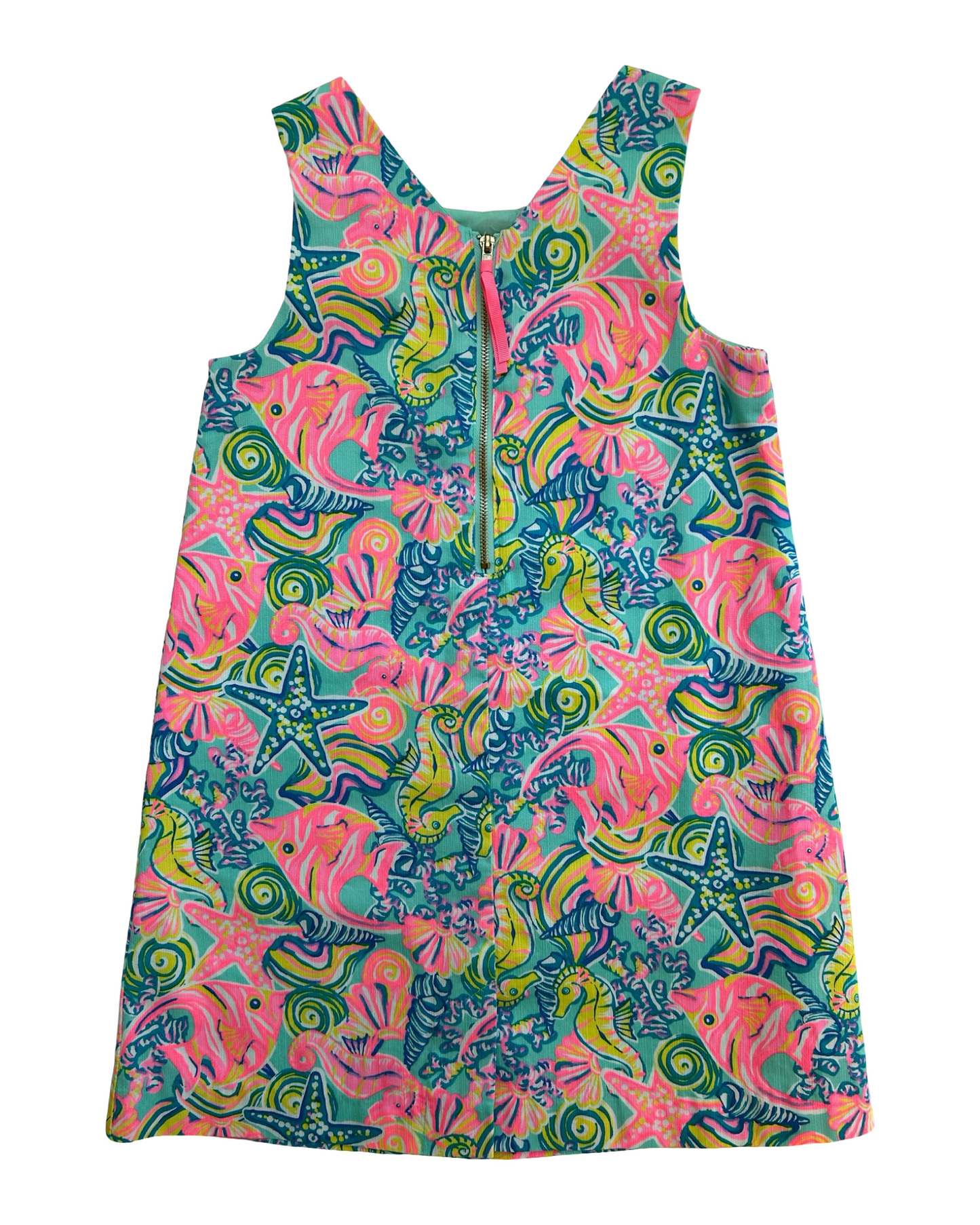 6T Toddler Girls Sigrid Olsen Kids Colorful Sea Life Print Dress