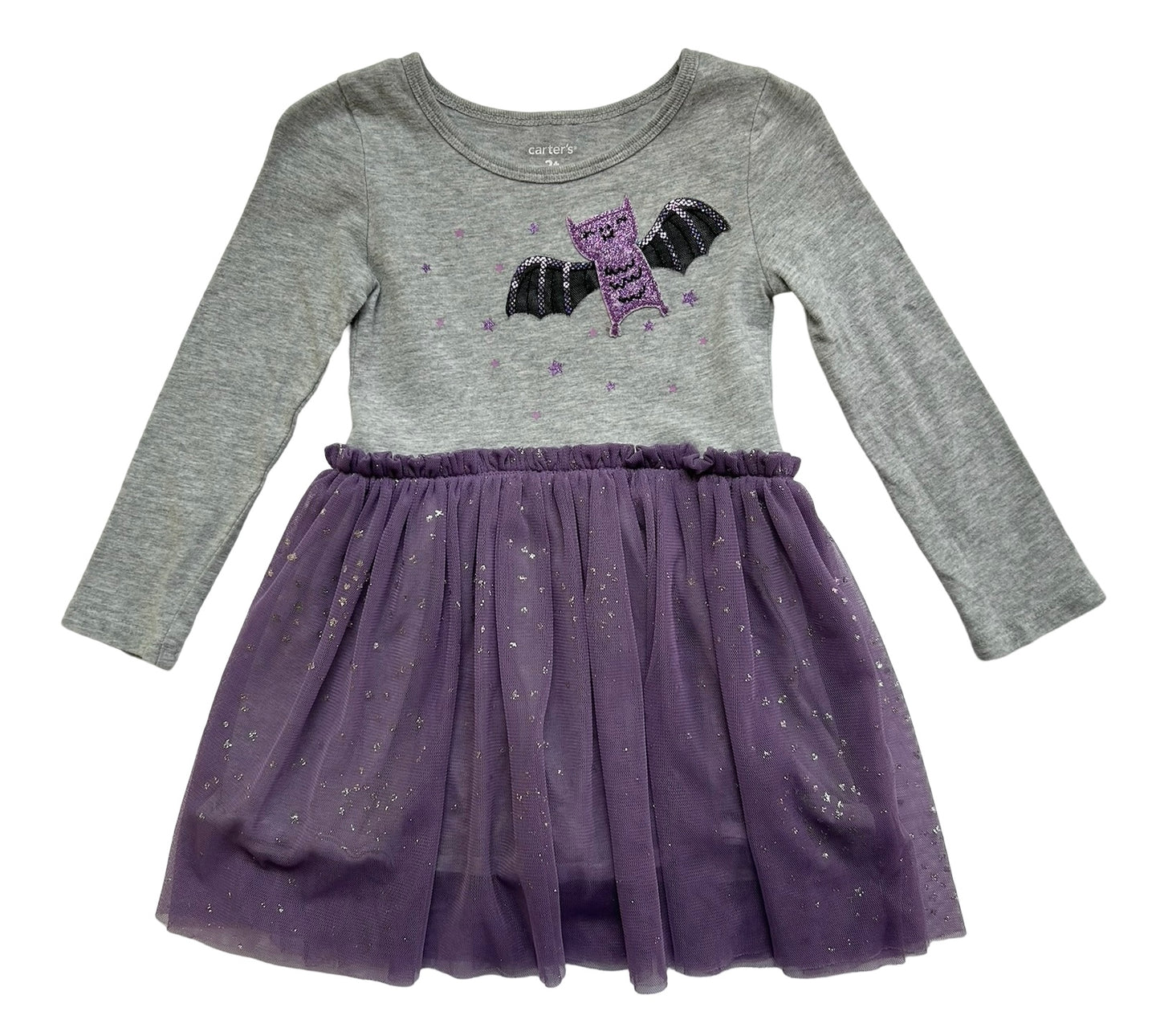 2T Toddler Girl Carter’s Halloween Sparkle Tutu Dress.