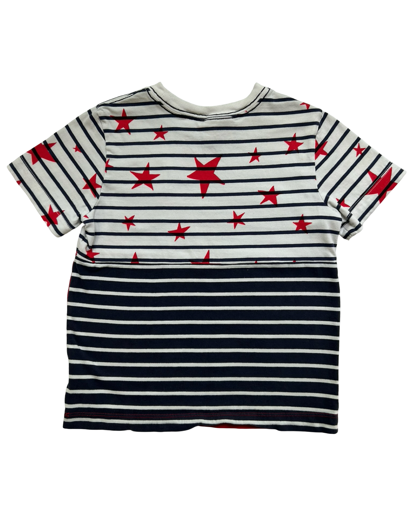 100CM 4T Toddlers Boys Striped, Stars ⭐️ Patriotic 4Th Of July Short Sleeve Shirt