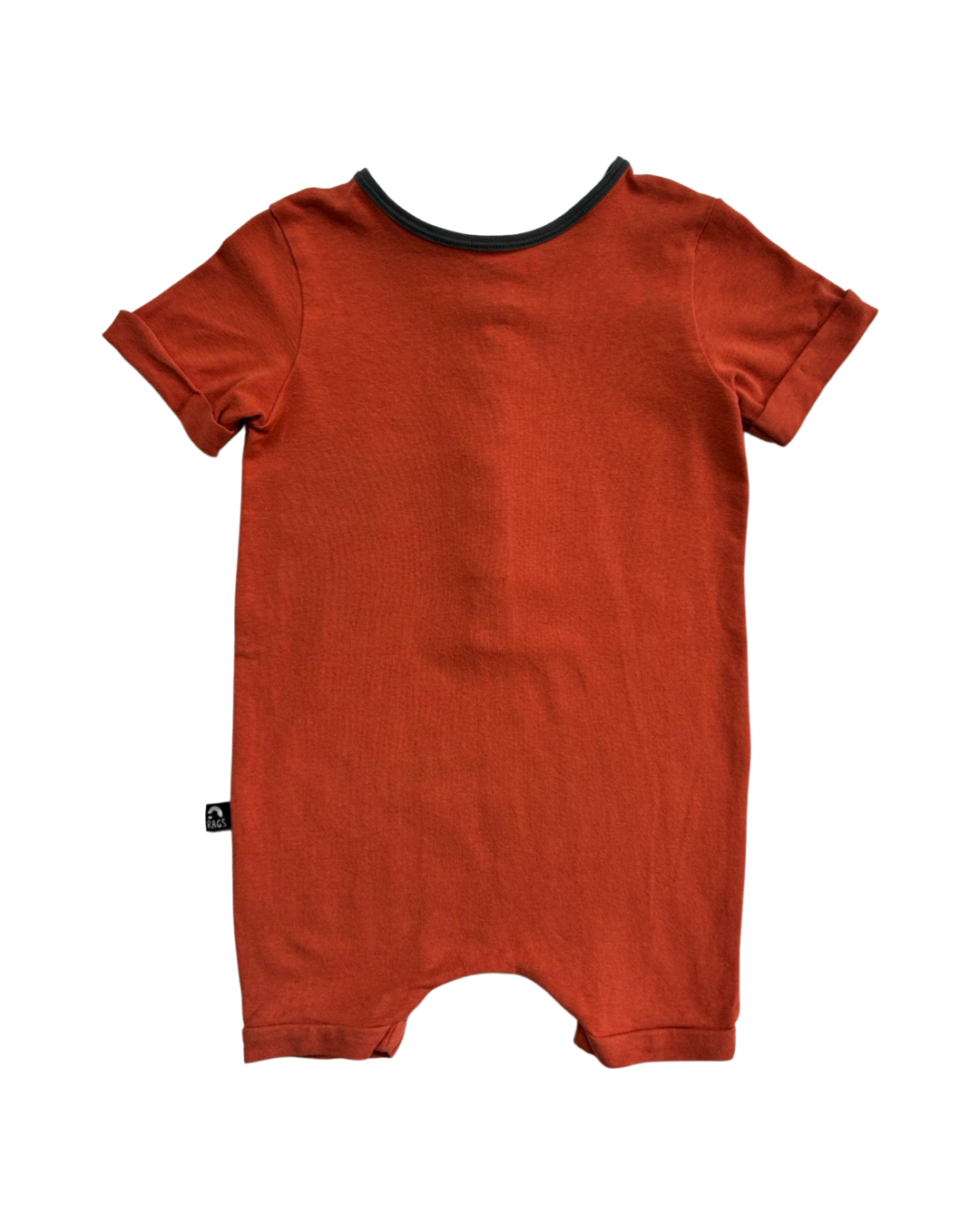 18-24M Baby Boy Pumpkin Spice RAGS to Raches Essentials Shortie Romper
