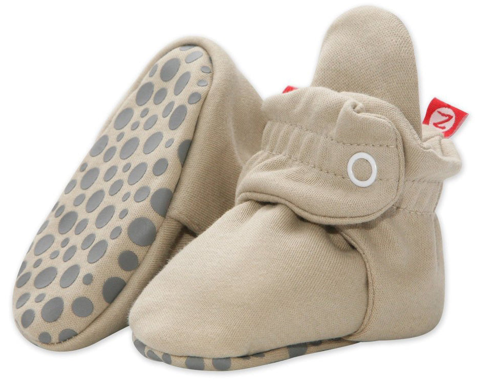 18M Baby Girls Zutano Cozie Gripper - Striped Booties Slippers