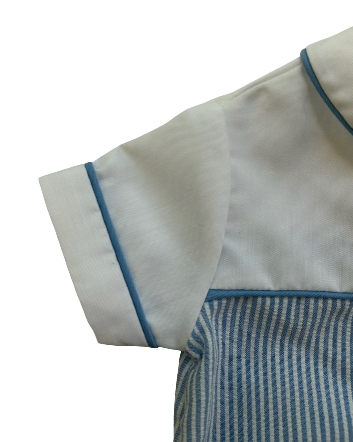 XS Newborn Baby Boy Vintage Nursery Rhyme Striped Bubble Romper Outfit.
