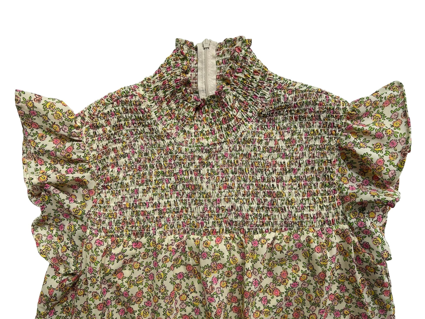 Women’s Small Size 4 Maison Tara Dress Smocked Floral Boho