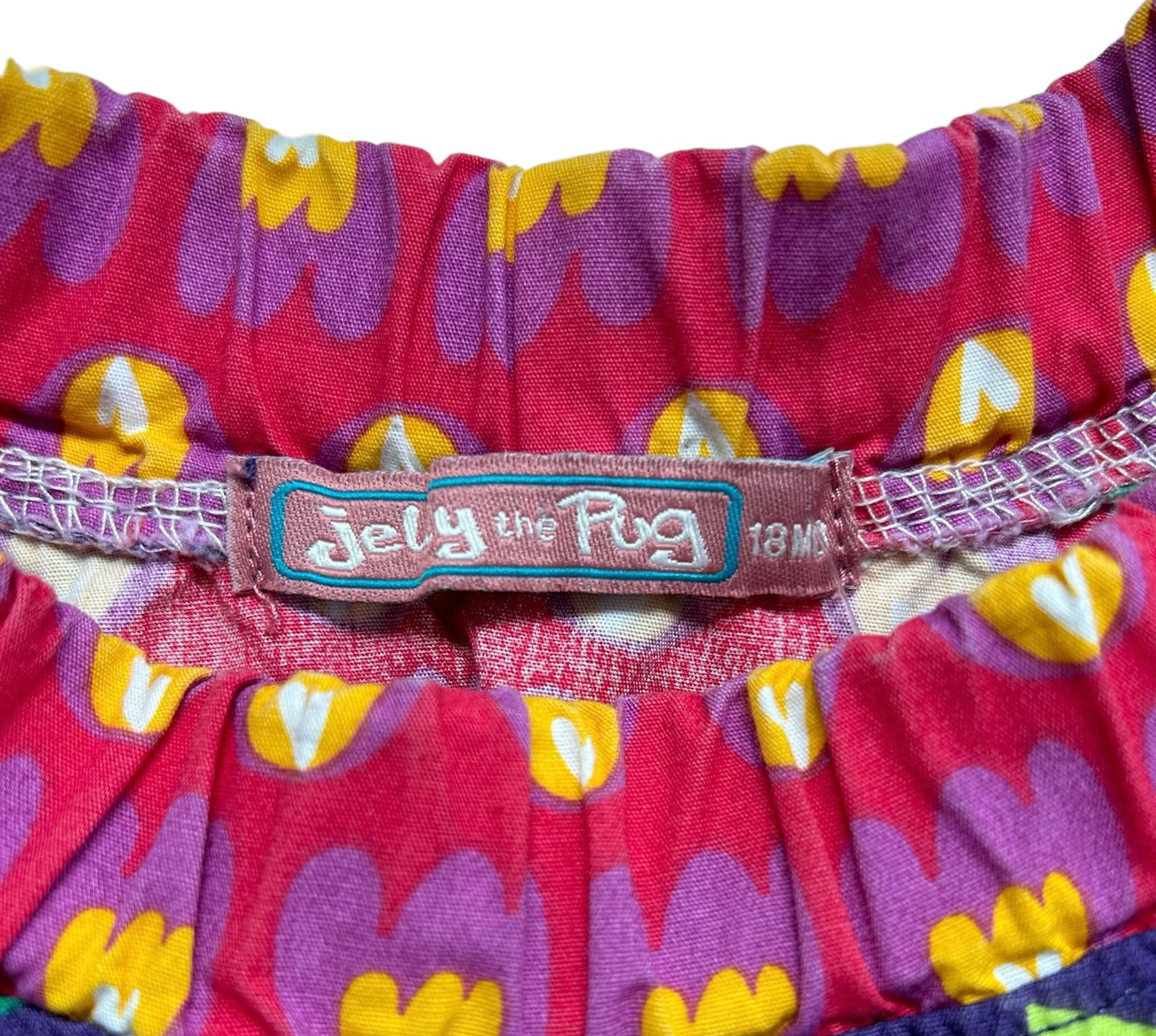 18M Baby Girl’s Jelly The Pug Telluride Claire Purple And Flowers Multi-Layer Skirt.