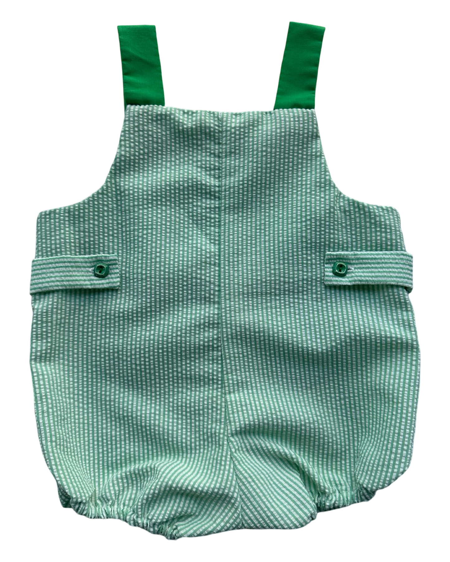 6M-9M Baby Boy Nannette Frog Smocked Romper