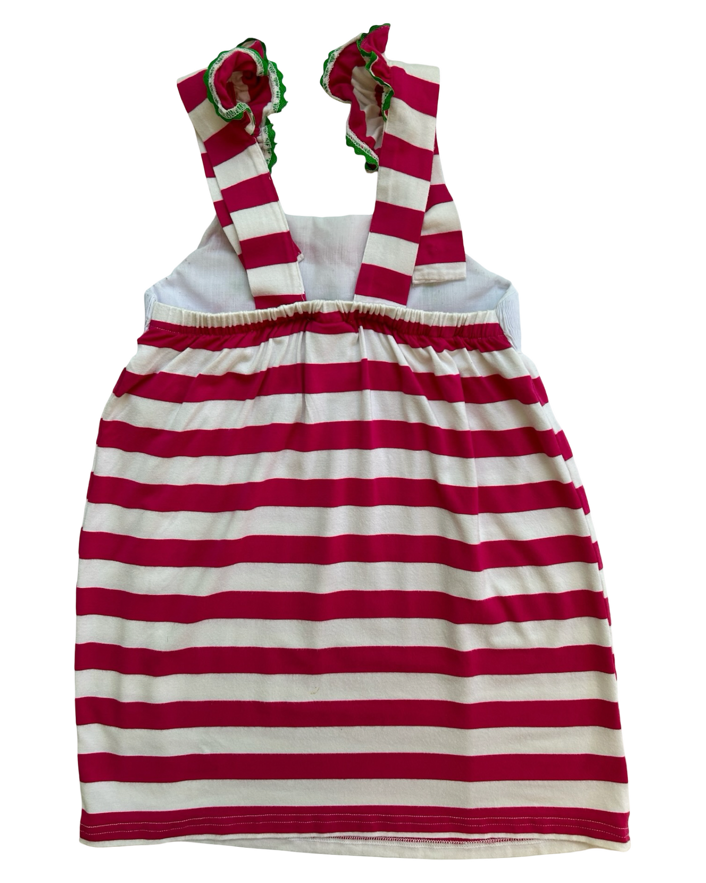 4T Toddlers Girls Smocked Or Not Embroidered Strawberries Striped Dress