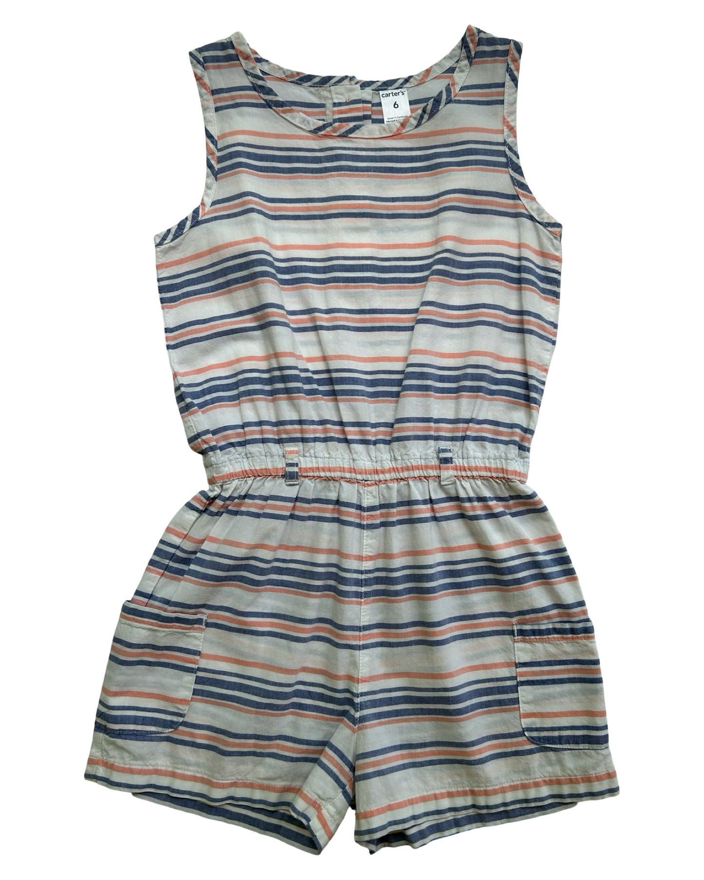 6T Toddler Girls Carter’s Striped Romper.
