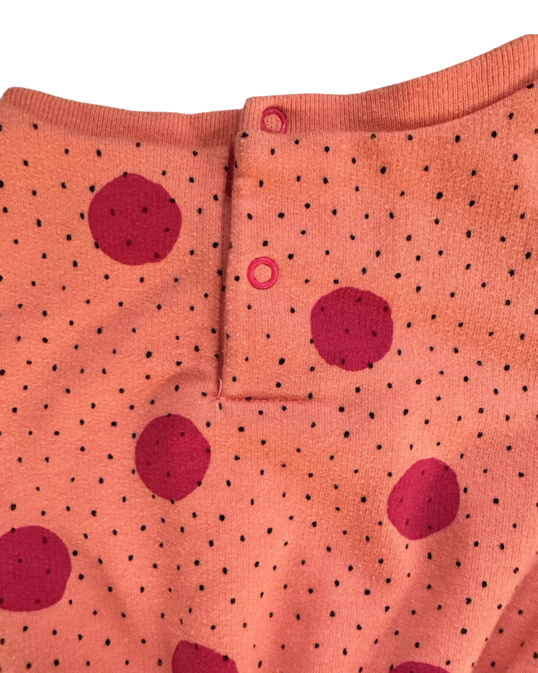12M Baby Girl Cat & Jack Pink Polka Dot Romper