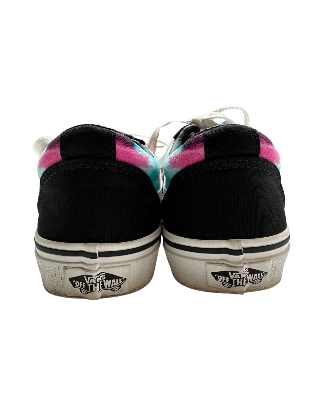 Youth Big Girls Size 3 Black Tie Dye Vans Old Skool Sk8 Shoes