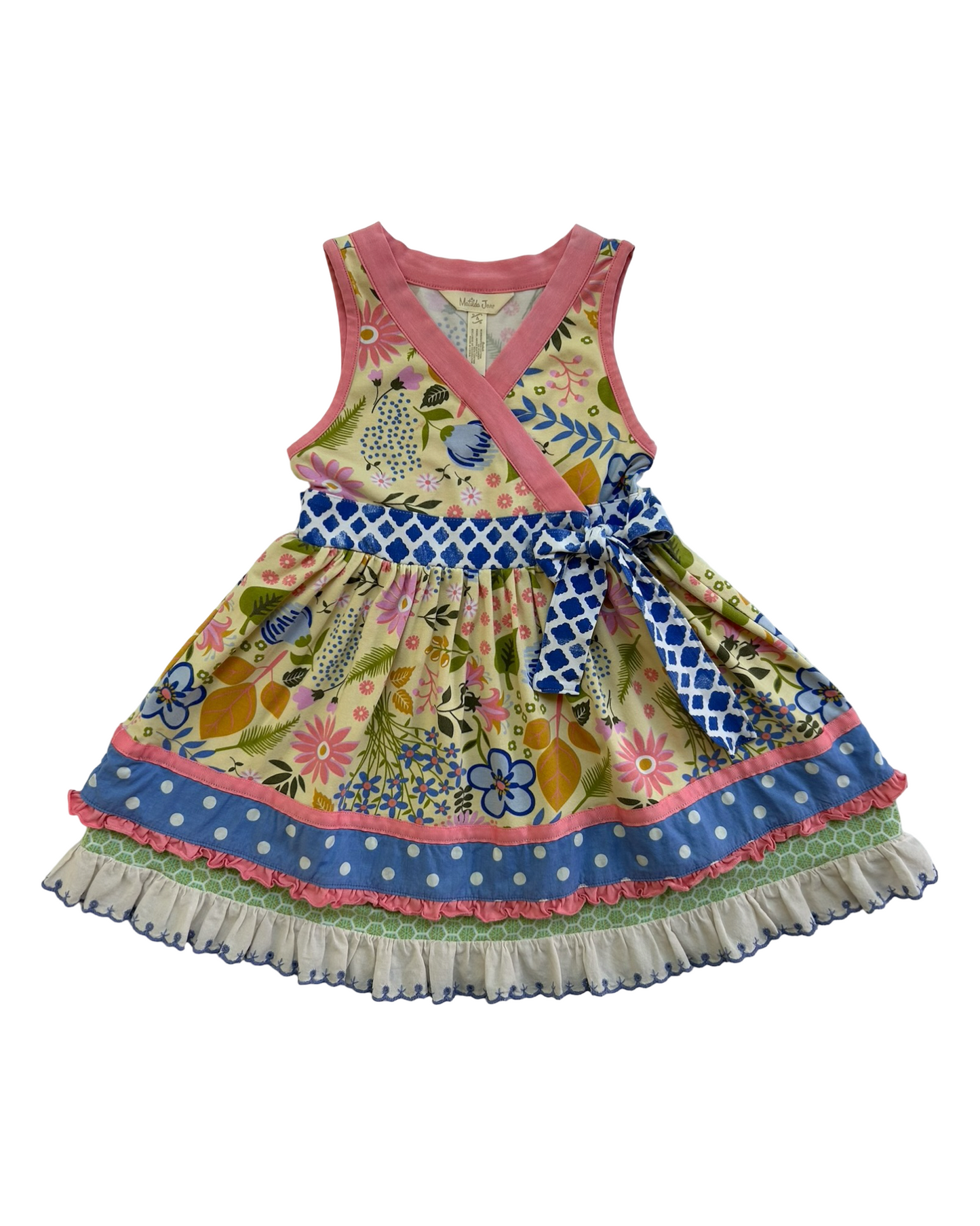 4T Toddlers Girls Matilda Jane May Day Garden Fairy Floral Dress.