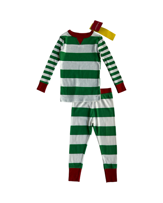 3T Toddler Boy Wondershop Striped Holiday Christmas Pajamas Set NWT.