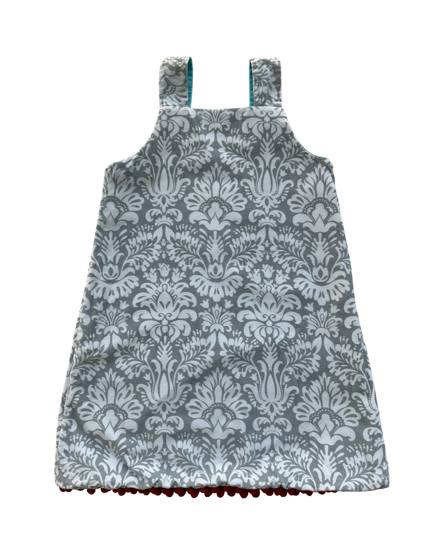 6T Toddler Girls Shrimp & Grits Reversible Bird 🐦/ Santa Claus 🎅 Corduroy Dress.