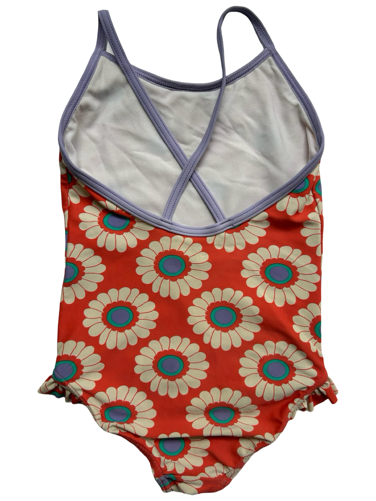 2-3T Toddler Girls Mini Boden Floral One Piece Halter Swim Suit