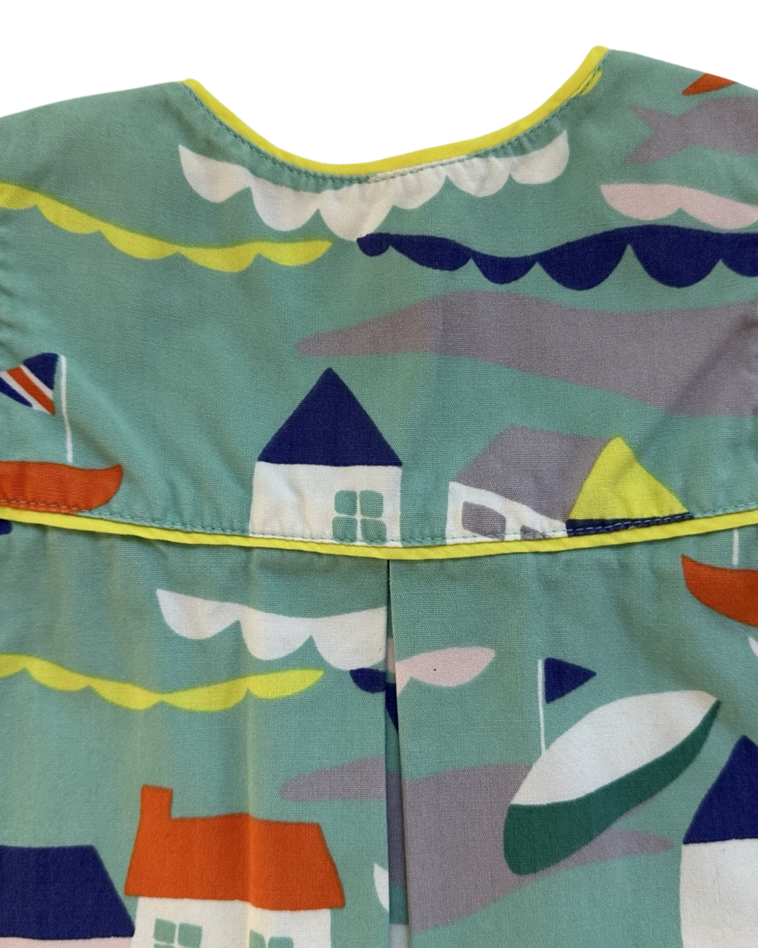 18M-24M Baby Girl Baby Boden Nautical Sea Boat House Sailboat Dress