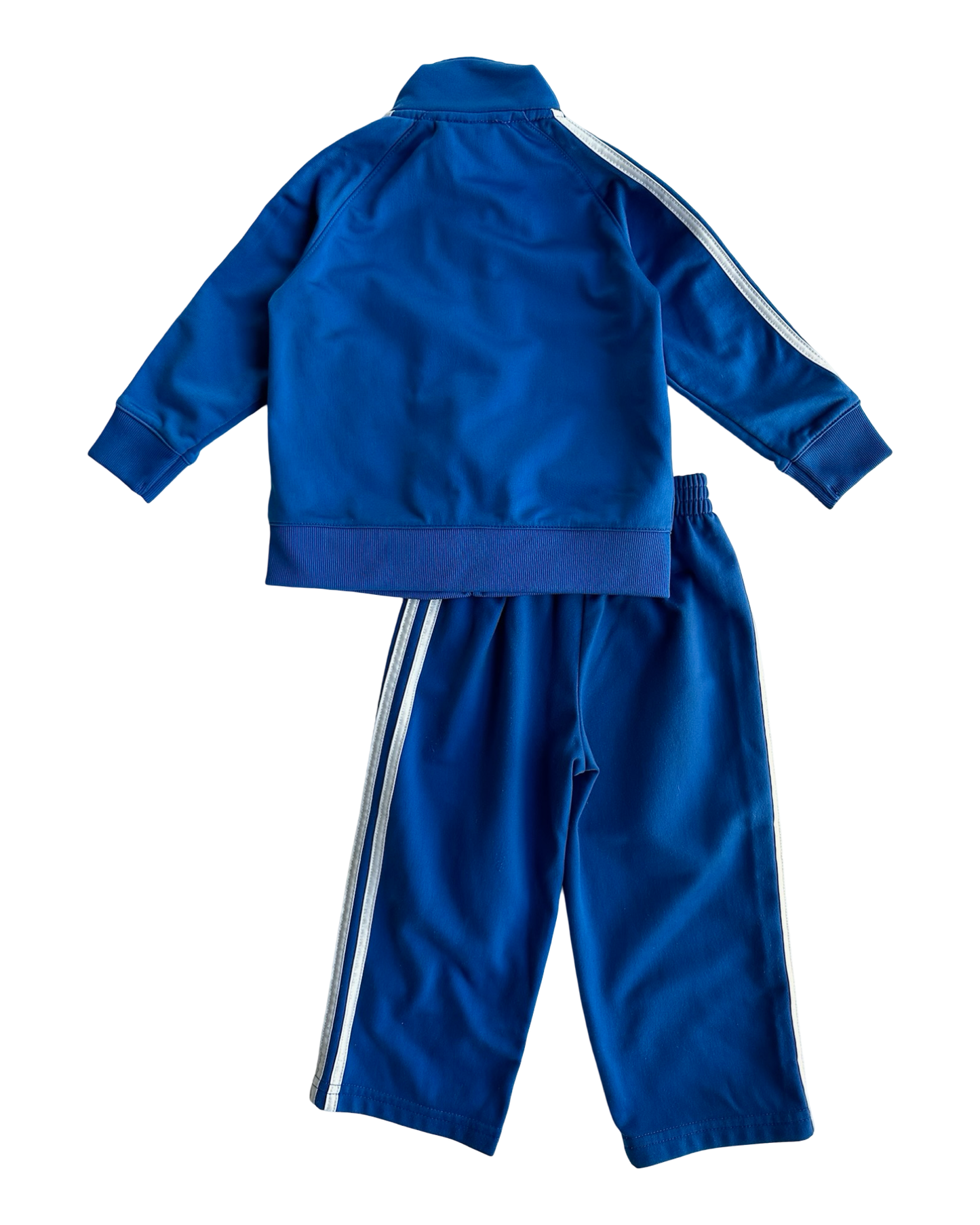 18M Baby Boy Adidas Blue With Striped White 2 Pieces Set