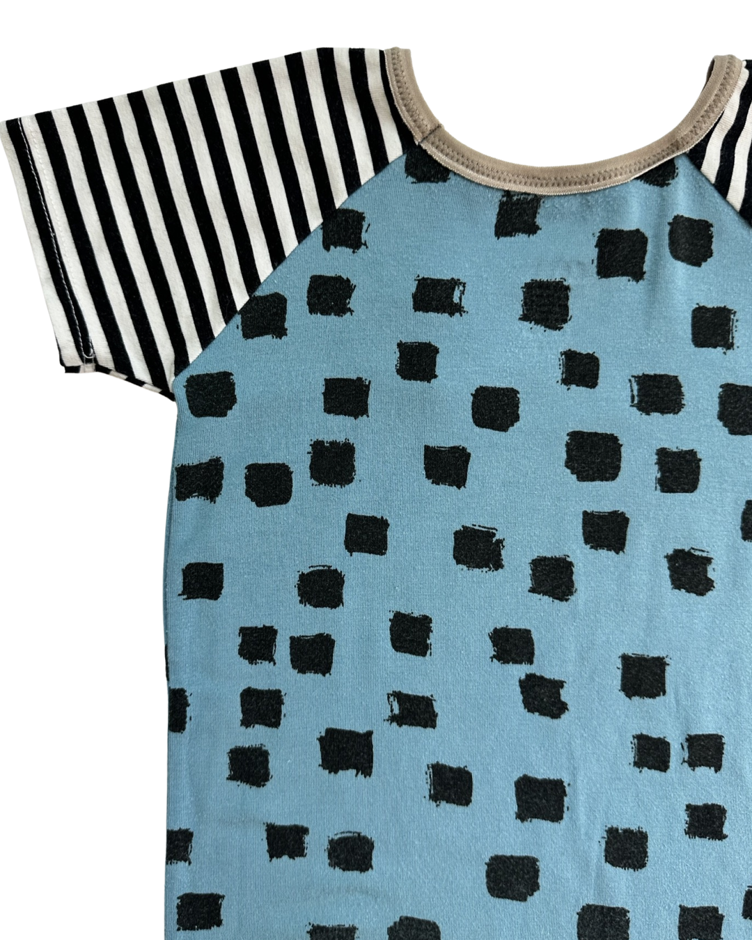 18-24M Baby Boy RAGS to Raches Blue & Black Shortie Romper