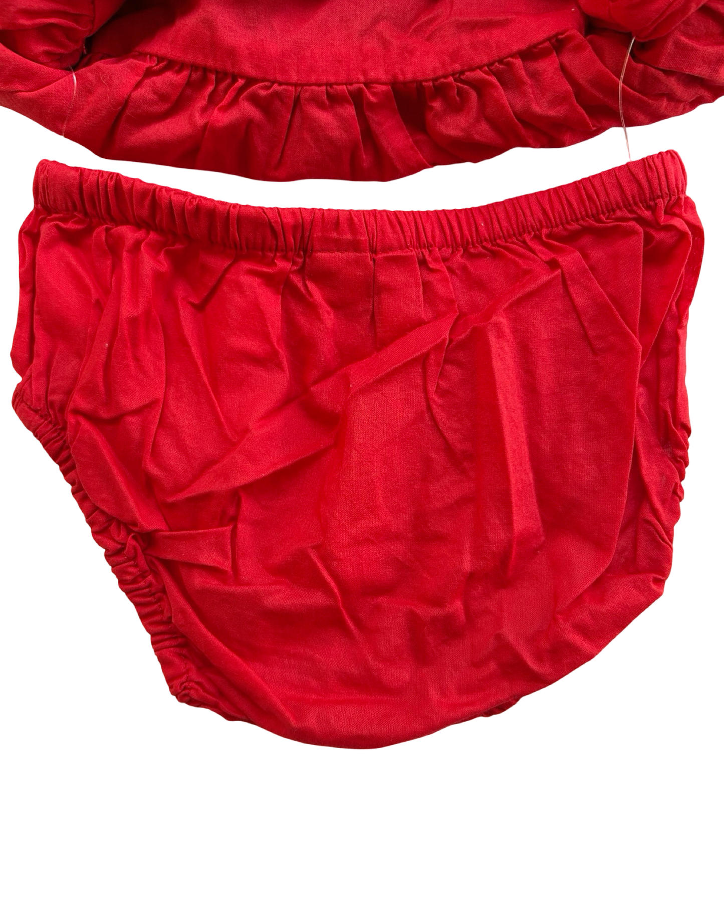 3M-6M Baby Girls Janie & Jack Floral Ruffle Trim Dress With Diaper Cover 2 Piece Set NWOT.