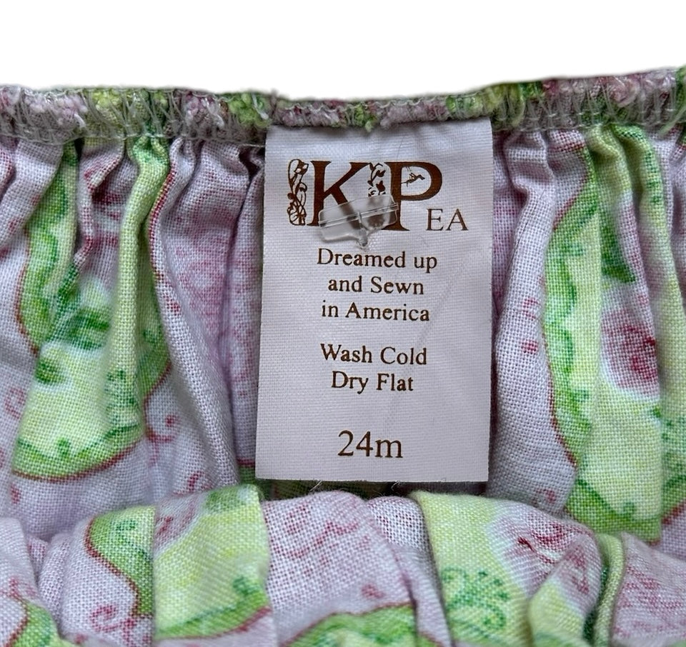 24M KPea Baby Girl’s Multicolor Dress Sleeveless Ruffle Floral.
