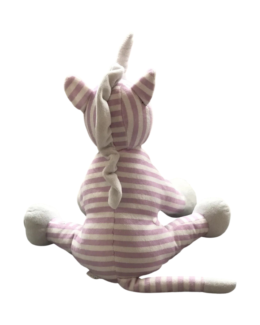 Bella Tunno Poetic Plush Purple White Stripes 14” Unicorn Dream Lovey