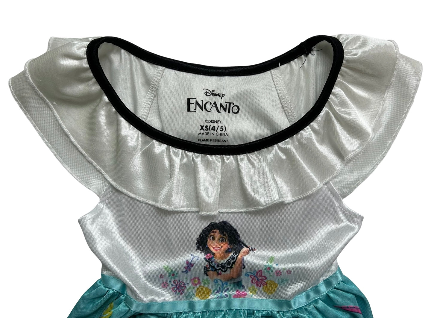 4T-5T Toddler Girls Disney Encanto Mirabel Fantasy Nightgown Dress.