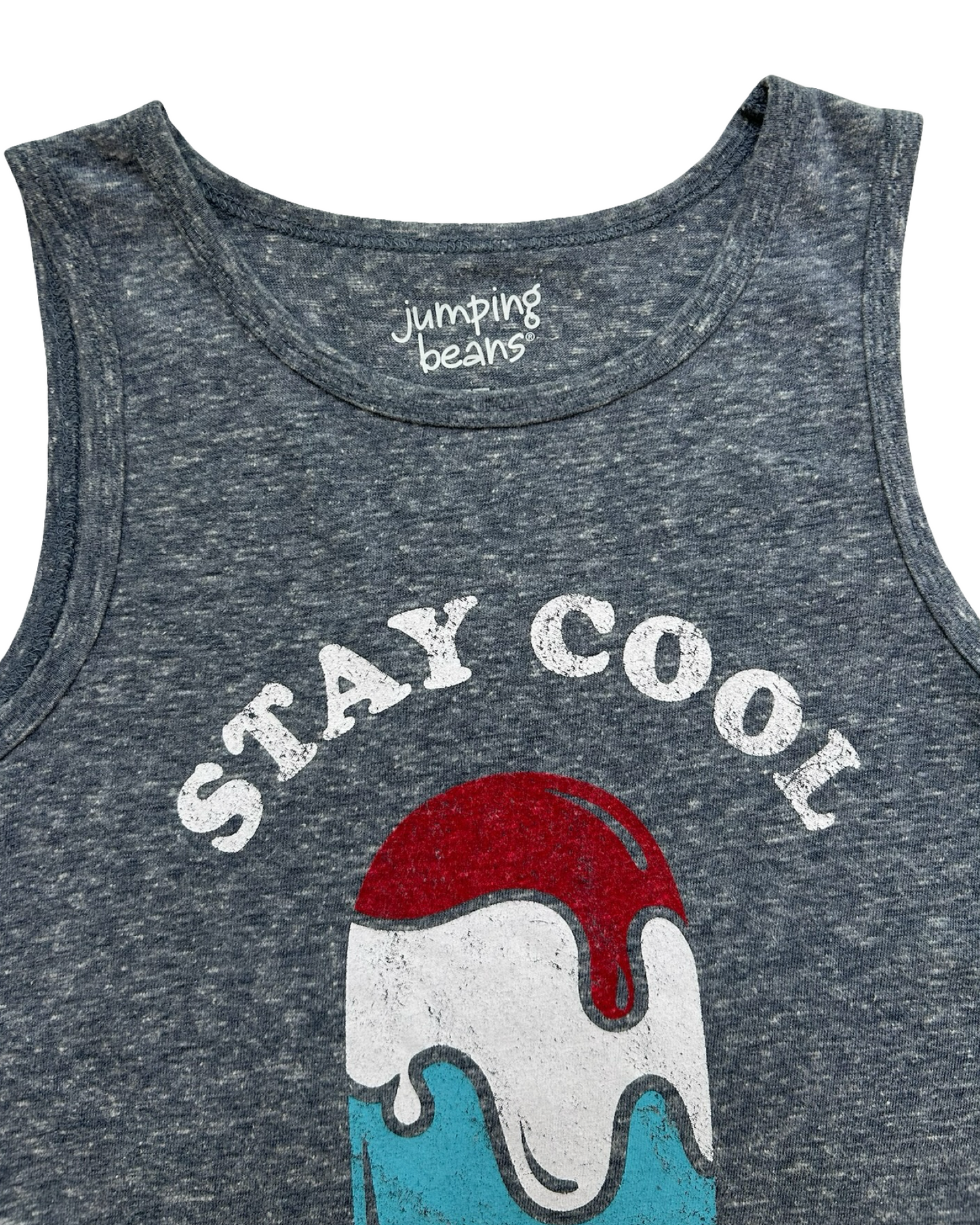 5T Toddlers Boys Jumping Beans Sleeveless Top Stay Cool Popsicle Shirt