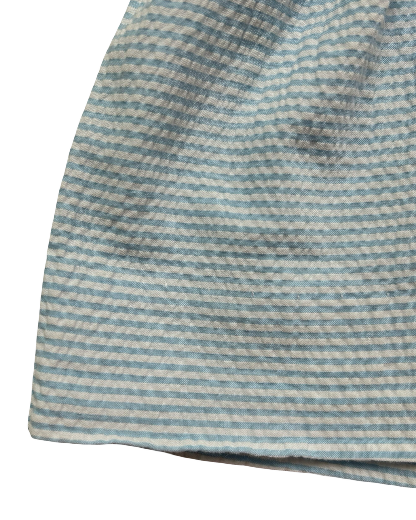 6M Baby Girls Anavini Blue Checkered Smocked Dress With Embroidered Ducks