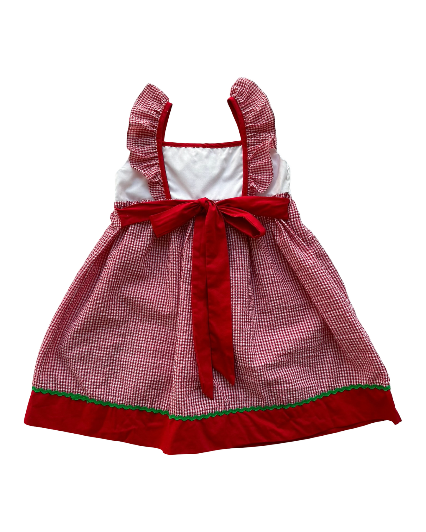 4T Toddler Girls Lil Cactus Holiday Plaid Christmas Tree Dress