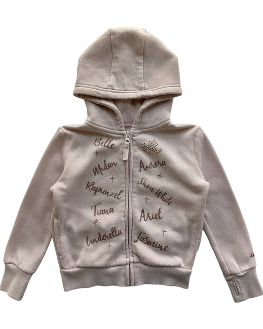 XXS 4T Toddler Girl DISNEY Parks Pink Dream Big Princess Zip Up Hoodie Sweatshirt