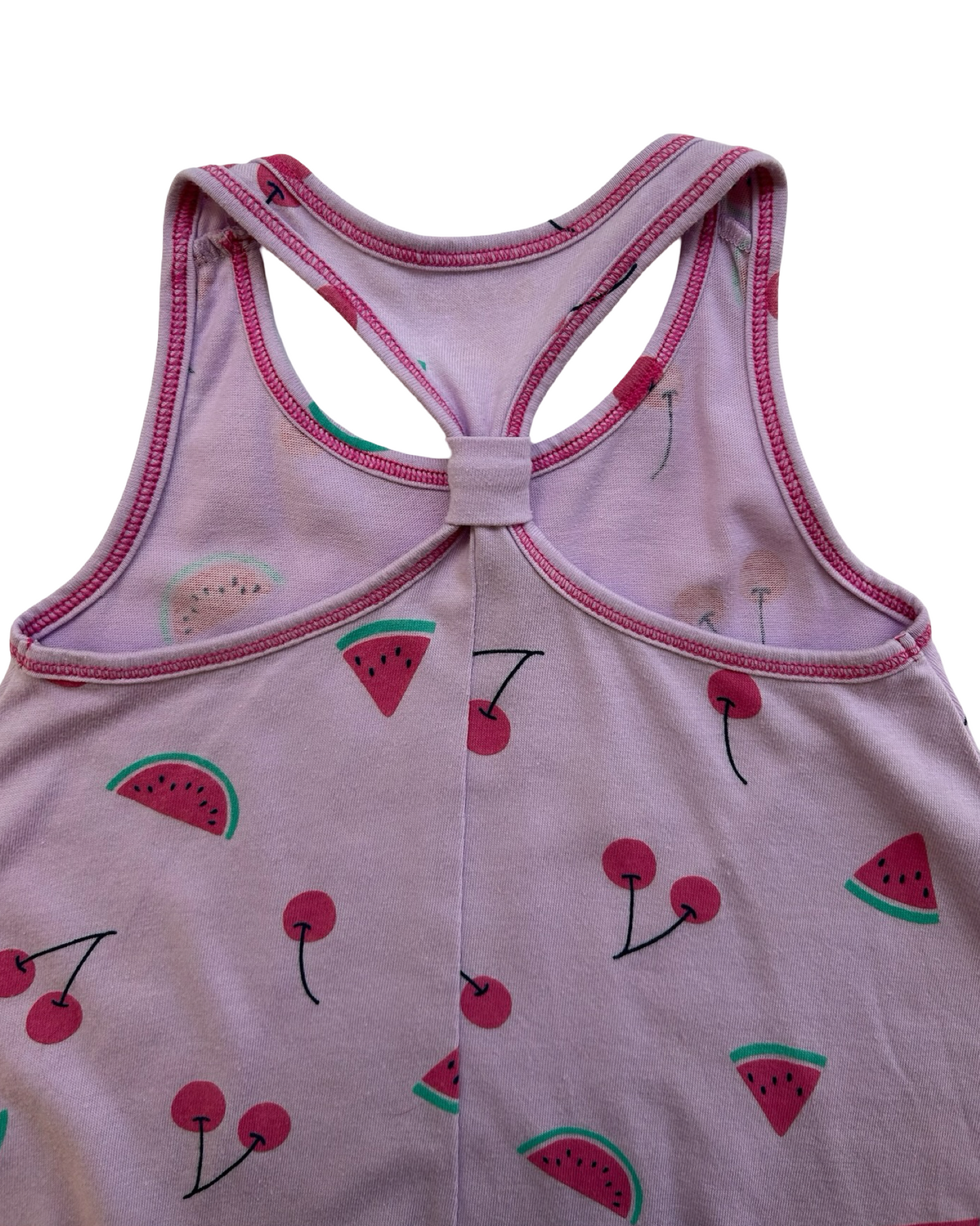 XS 4-5 Toddlers Girls Cat & Jack Watermelon 🍉 And Cherry 🍒 Sleeveless Dress.