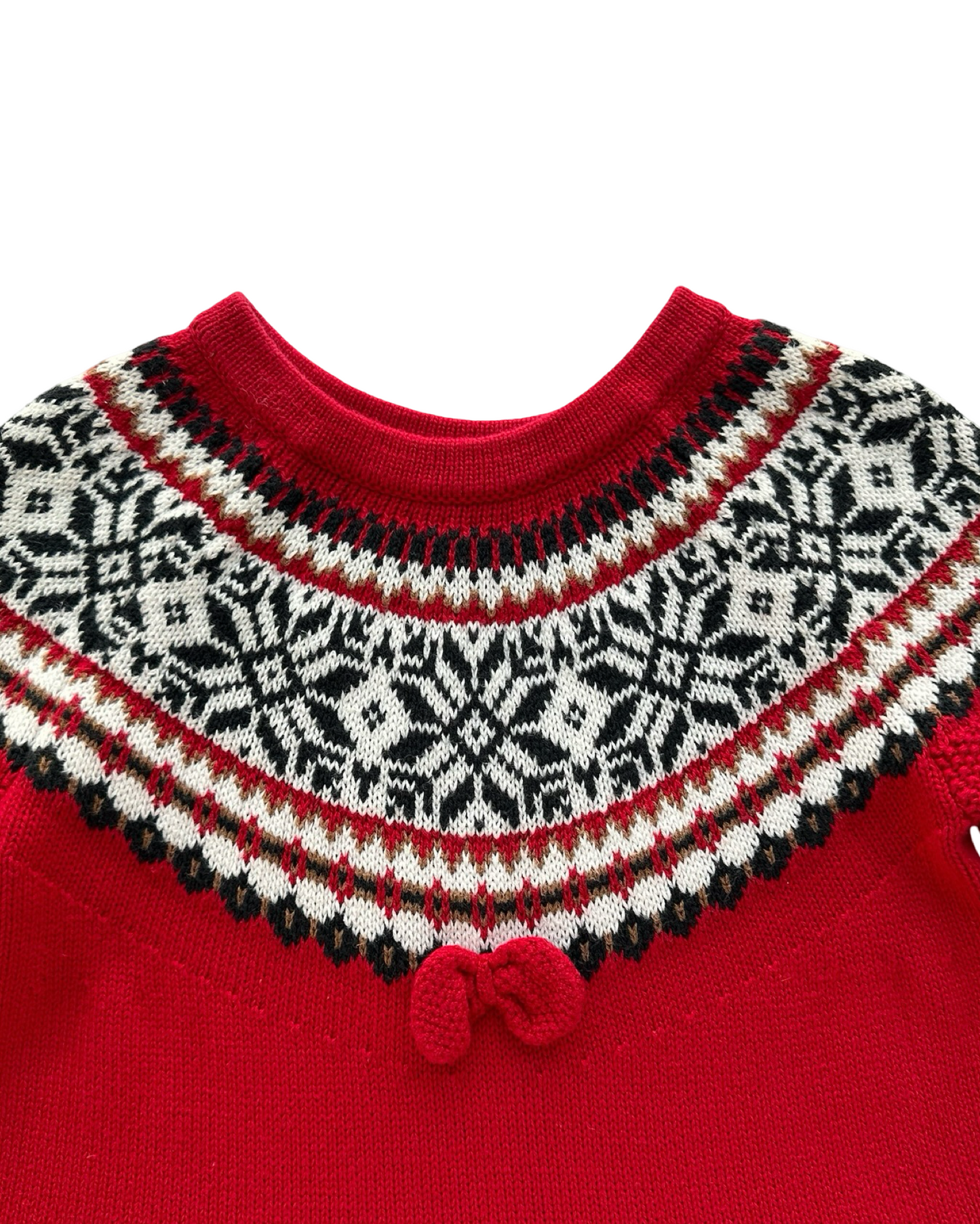 6Y (120 CM) Young Girl Hanna Andersson Christmas Sweater Dress.