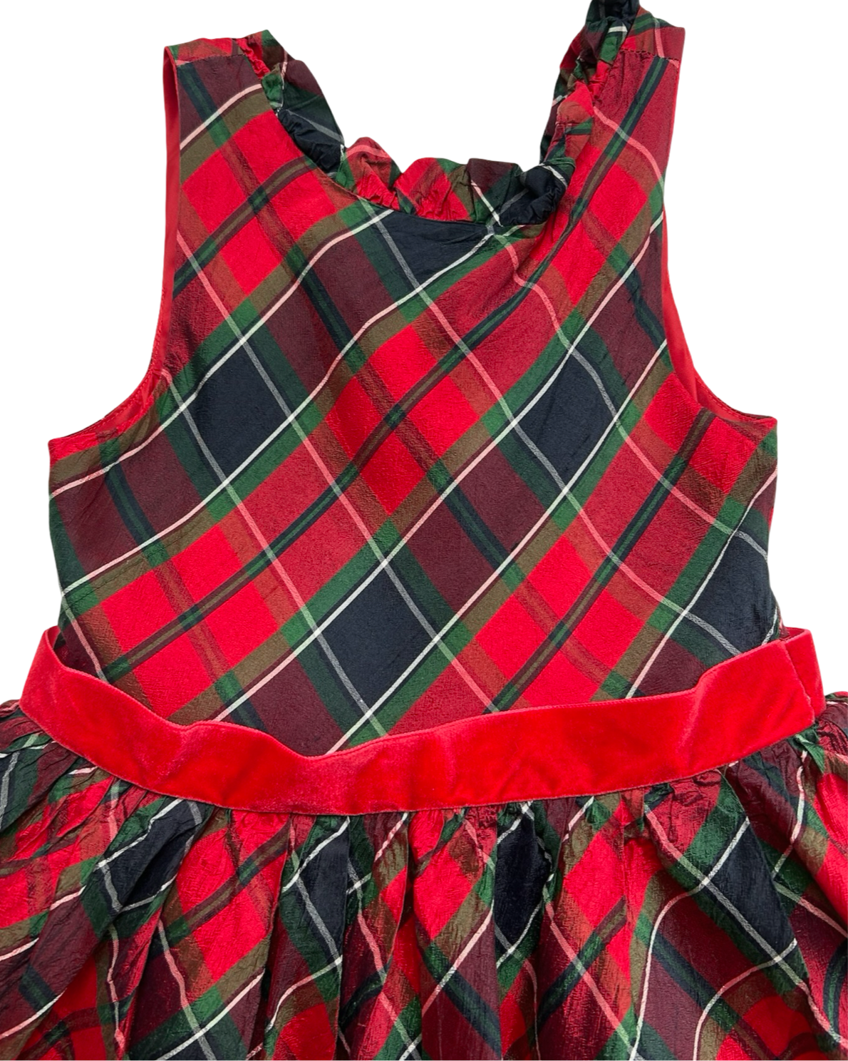 6T Toddler Girls Janie & Jack Holiday Plaid  Christmas Dress