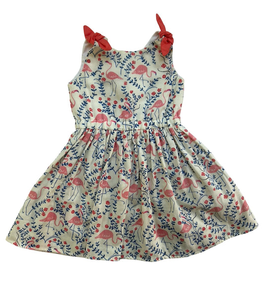 2T Toddler Girl Poppy Whitaker Flamingos 🦩 🦩🦩 Boutique Sleeveless Dress.