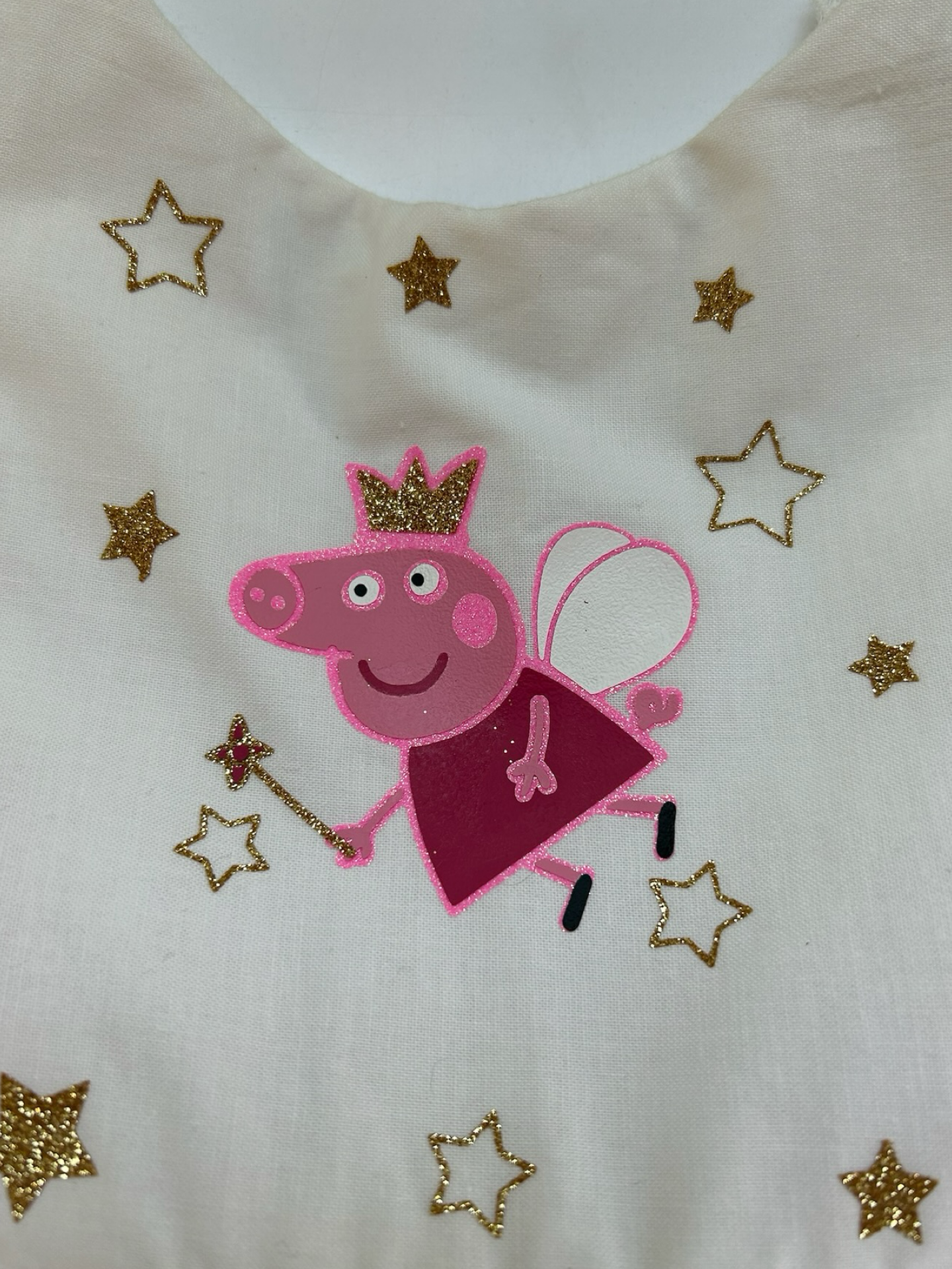 2T Toddler Baby Girls Pepa Pig Dress With Golden Glitter.