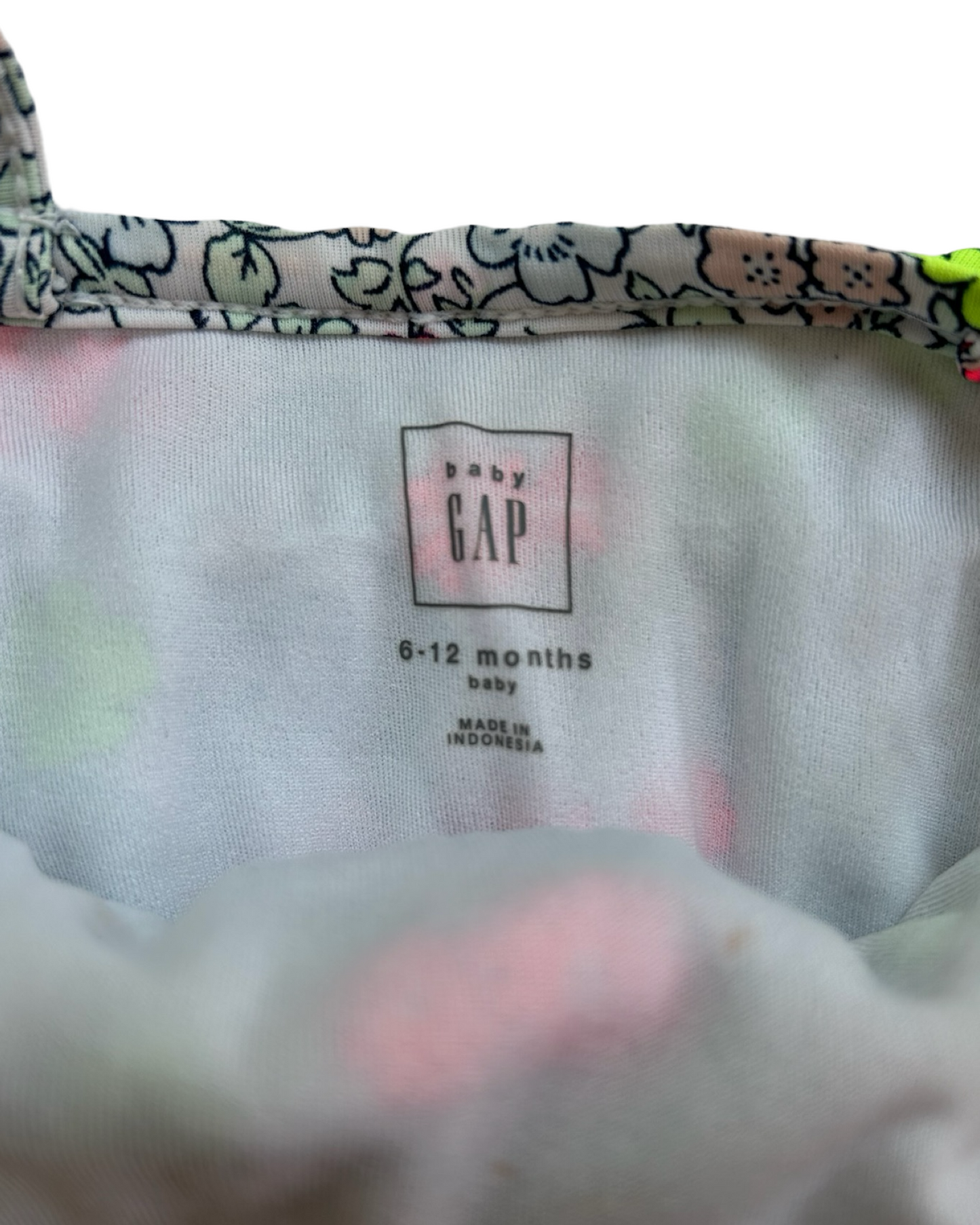 6M-12M Baby Girl Baby Gap Floral Ruffle Swim Suit