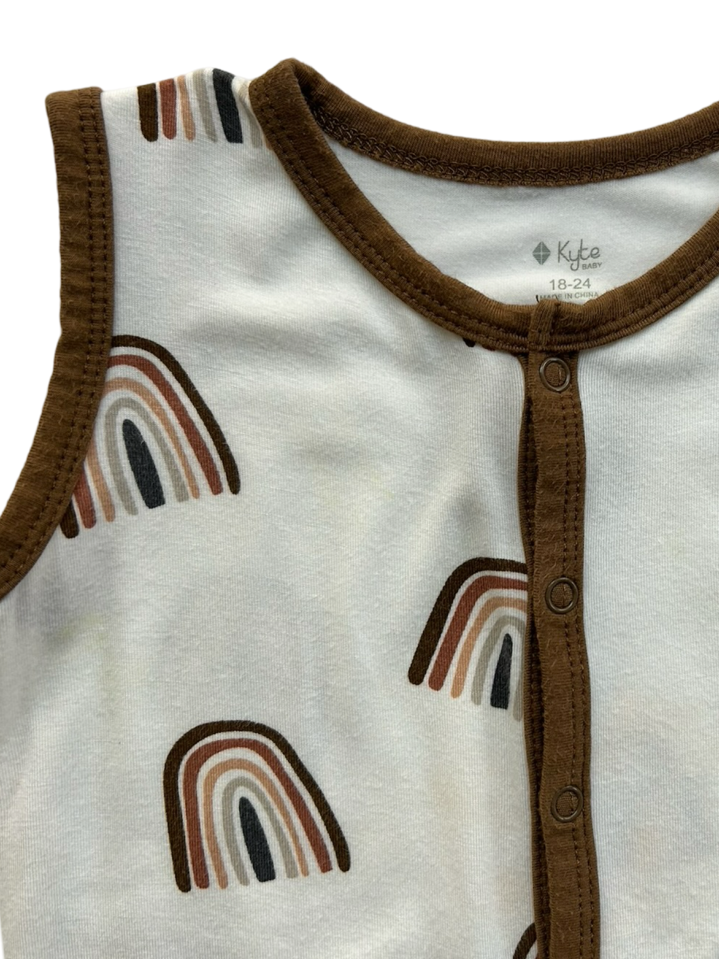 18M-24M Baby Boy / Girl Kyte Baby Bamboo Coffee Rainbow Romper