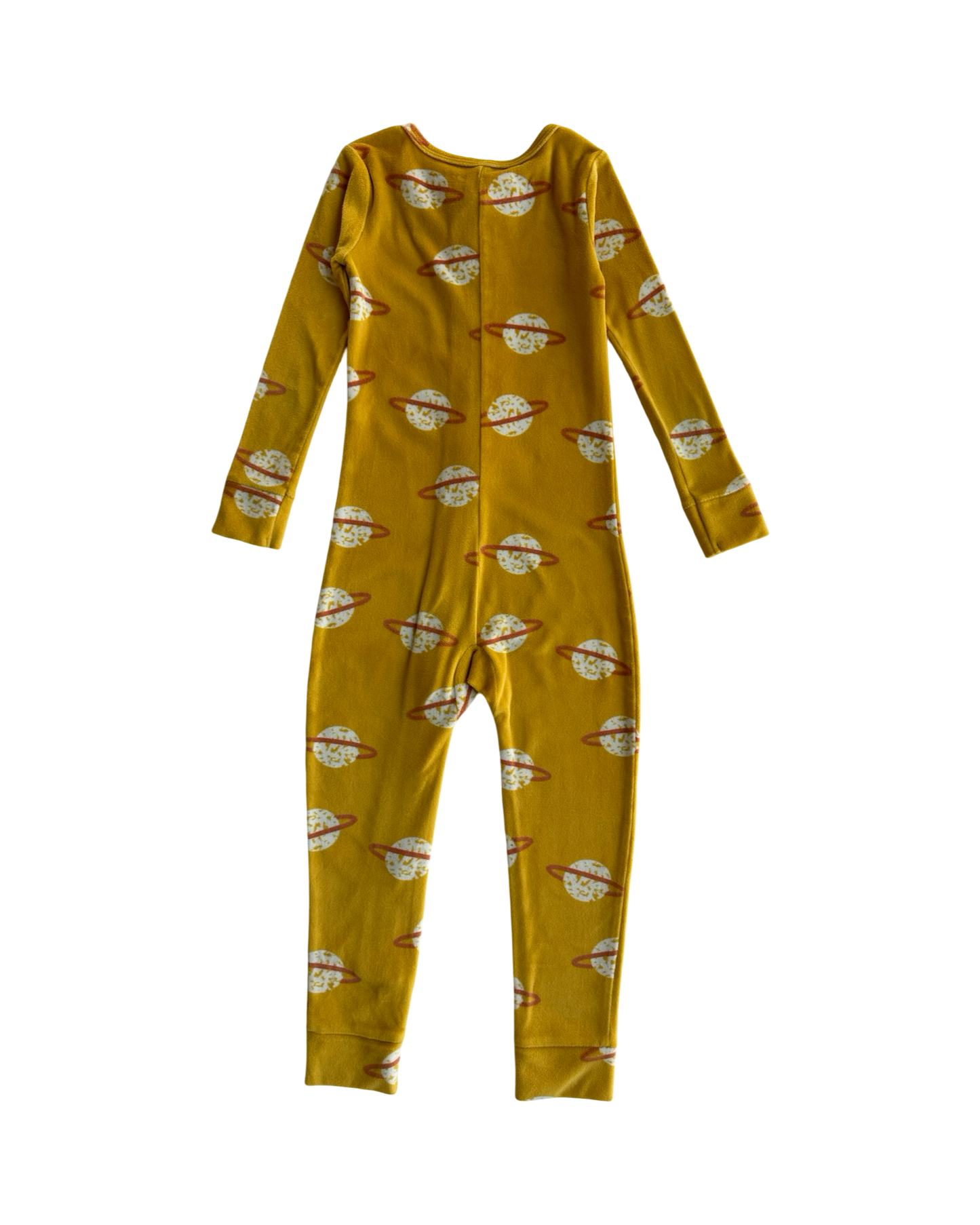 4T Toddler Boys / Girls  Cat & Jack Planet With Rings, Full-Length Zipper Down The Front Fleece Pajama