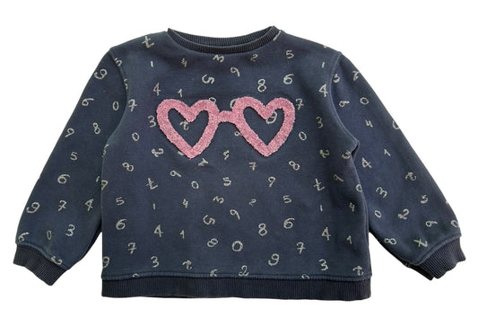 18M-24M Baby Girls Zara Numbers Baby Sweater