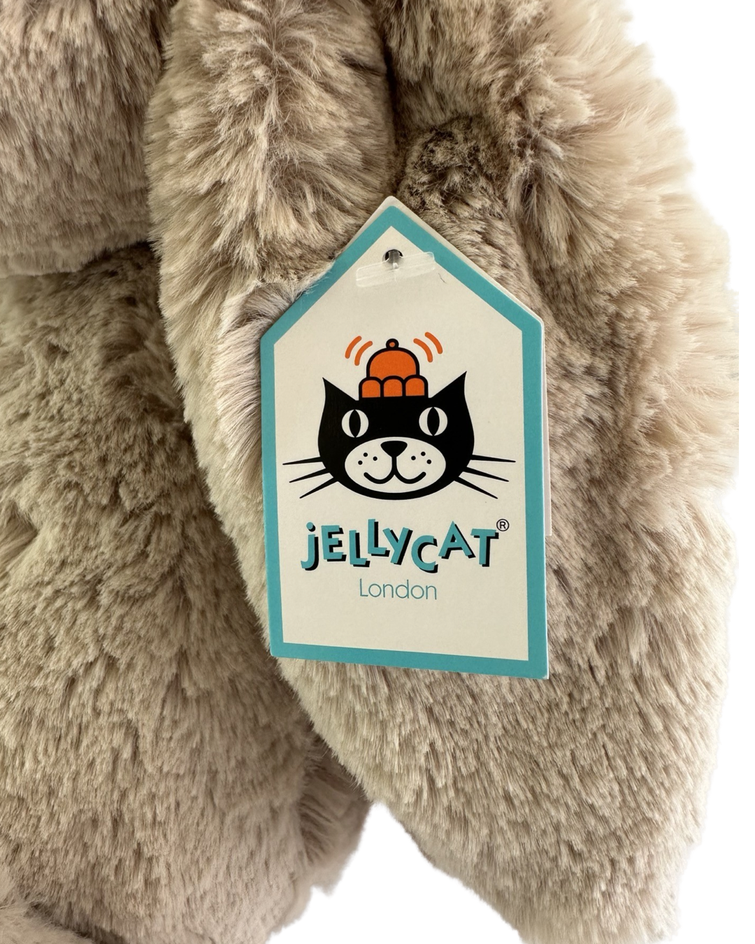 NWT Jellycat London 12" Beige Bashful Bunny Plush Lovey Toy