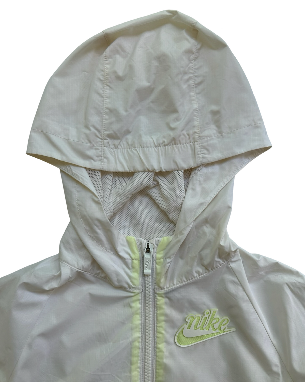 XS 4 Toddlers Girls Nike Windrunner Wind Rain Hooded Jacket White.