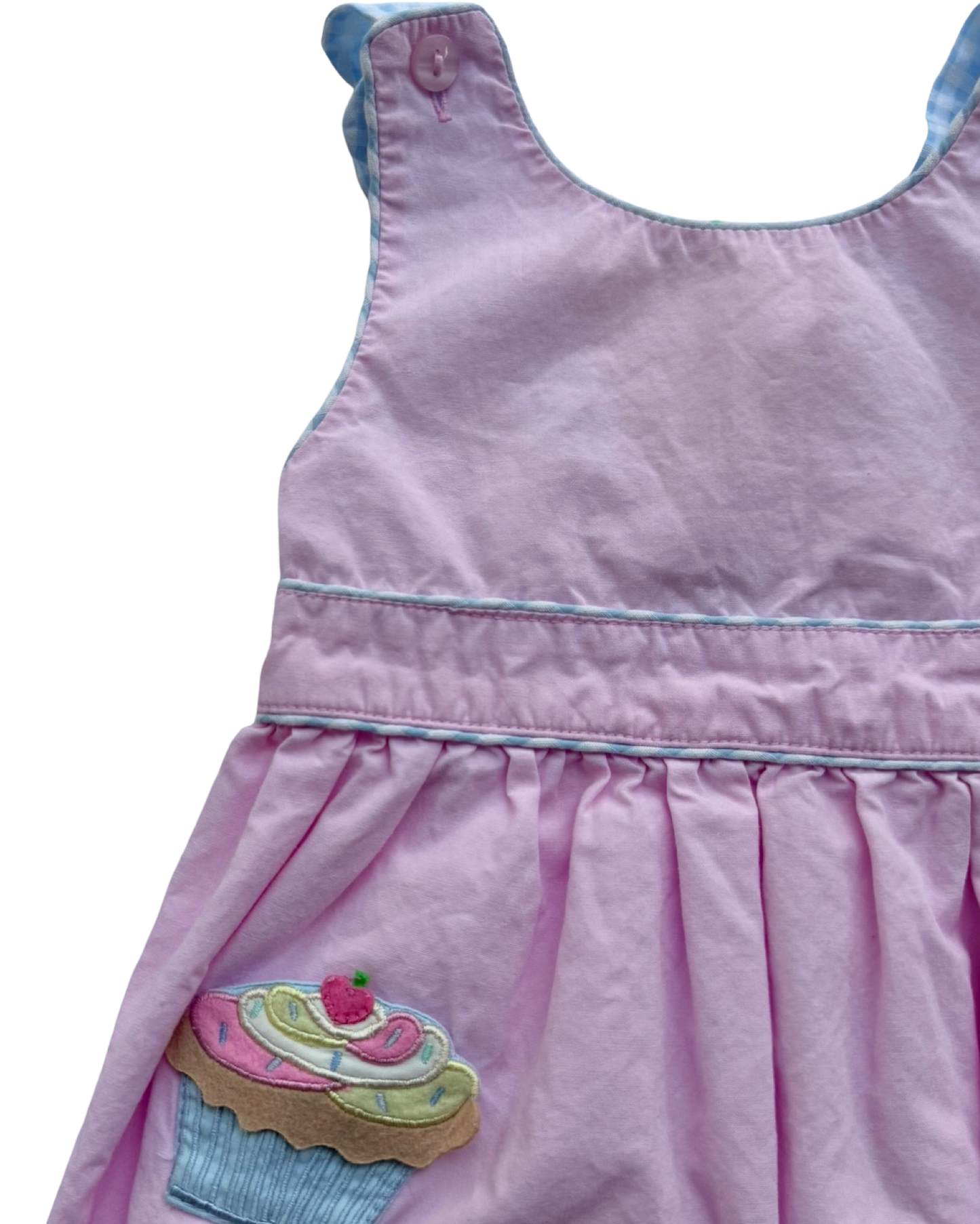 3T Toddler Girls Cotton Kids Pink Cupcake Bubble