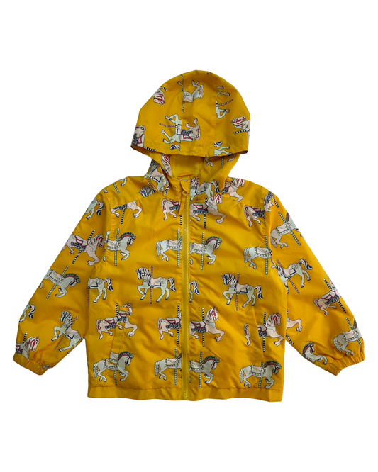 3T -4T Toddler Girls Holly & Beau Changing Horse Carousel Raincoat