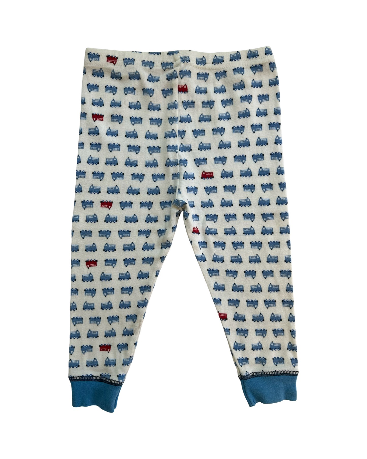 18M Baby Boys Carter’s 100% Cotton Appliqué Fire Truck 🚒 Pajama 2 Piece Set.